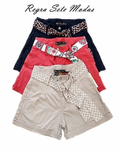 Shorts Meia Coxa Plus Size + Brinde Cintinho Colorido - comprar online