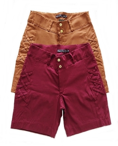 Bermuda Sarja com elastano cintura alta super confortavel com lycra - Regra Sete Modas