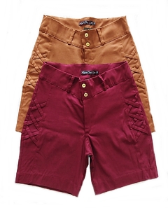 Bermuda Sarja com elastano cintura alta super confortavel com lycra - Regra Sete Modas