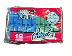 Broches de plastico x12u Eco