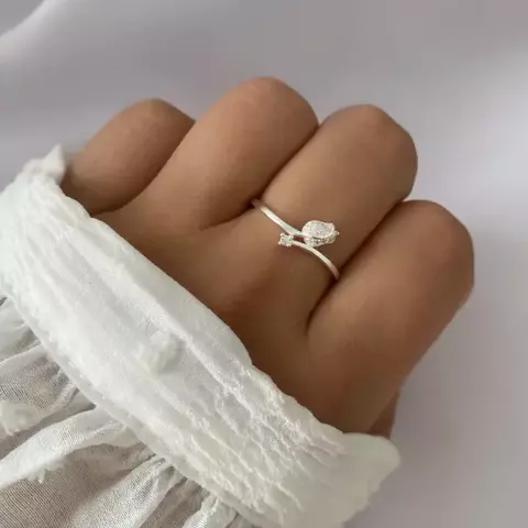 anillo plata tulipan (cod 21655) - comprar online