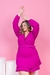 Vestido Plus Size Noiva e Colors com cinto Midi Fru na internet