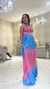 Vestido Multiformas rosa com azul - Moda Japa Store
