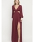 Imagem do Vestido Longo Manga Longa e Fenda Noiva Branco, Marsala e Rosa