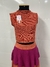 Blusinha cropped tricot gola canoa - loja online