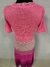 Vestido Longo Tricot Colorido Rosa Pink
