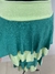 Saia Midi Tricot camadas bicolor Tendência na internet