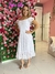 Vestido Ombro a Ombro Noiva branco midi