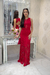 Vestido vermelho longo de festa na internet