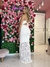 vestido longo branco renda noiva