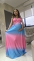 Vestido Multiformas rosa com azul na internet