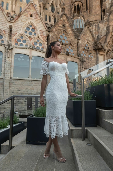 Vestido Longo Noiva Lui Renda Ciganinha