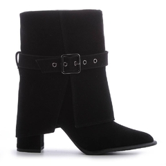 Bota Camurça Preta - Gleez Shoes