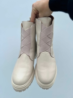 Coturno Isa Off White - Gleez Shoes