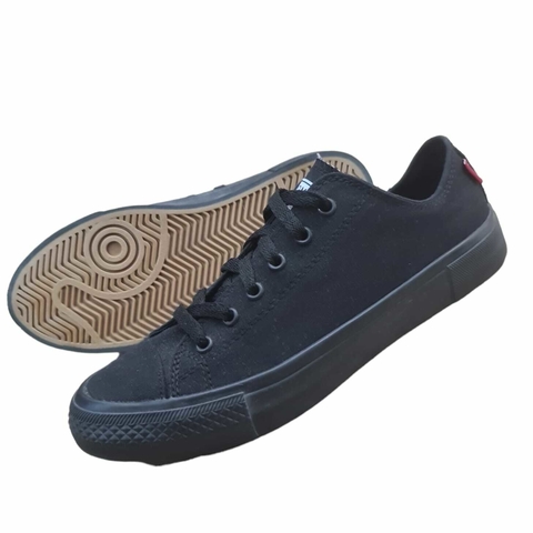 Zapatilla lona full black 35060-01