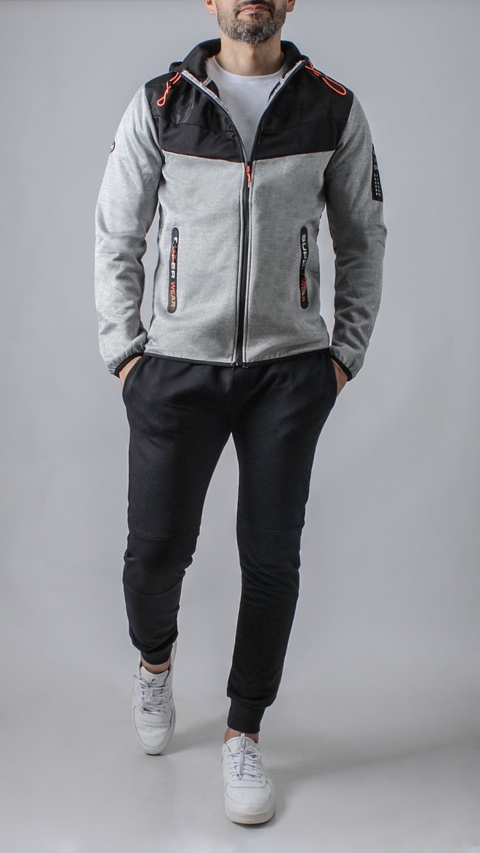 Campera neoprene gris claro 40464