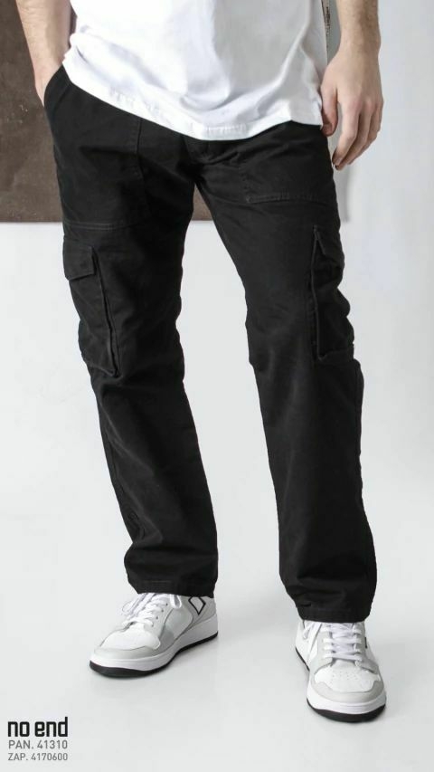 Pantalón cargo gabardina 41310