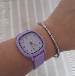 Reloj Cuadrado Marco Negro en internet