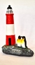 Adorno Faro y Pingüinos de Resina
