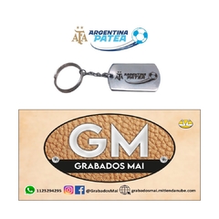 Llavero Selección Argentina De Acero Quirúrgico Con Grabado Personalizado - comprar online