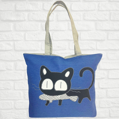 Bolsa de hombro con hermoso gato negro