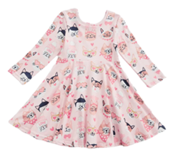 Vestido Rosa Muchos Gatitos en internet