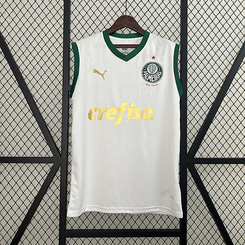 Camisa palmeiras II Regata 24/25 Torcedor puma Masculina - branca