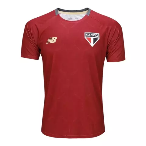 Camisa São Paulo Treino 25/26 - Torcedor New Balance Masculina - Vermelha