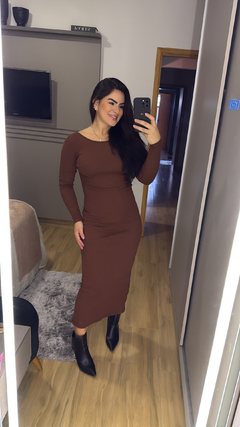 Vestido mídi Costa nua na internet