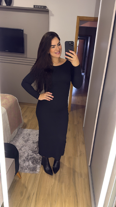Vestido mídi Costa nua