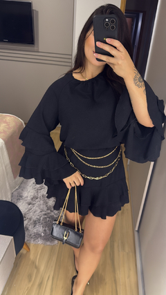 Vestido babado - loja online
