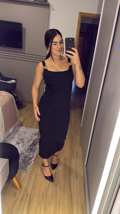 Vestido mídi argola