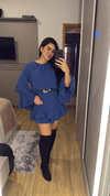Vestido babado