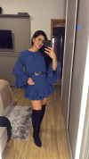 Vestido babado