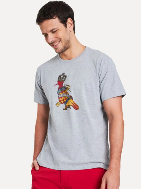 CAMISETA PICA PAU REI CINZA - comprar online