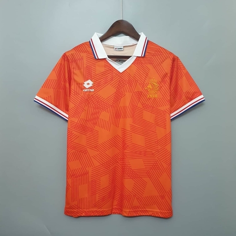 Camisa Holanda Retrô 1991 Laranja - Lotto
