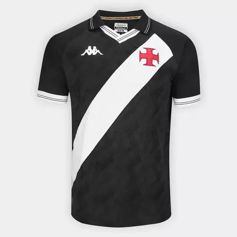 Camisa-VASCO-I-TORCEDOR-KAPPA- 25/56 s/n masculina -PRETA - comprar online