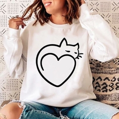 Moletom feminino- gato na internet