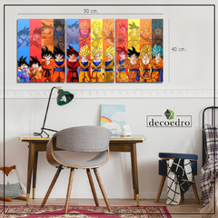 Cuadro Dragon Ball Goku evolucion - comprar online