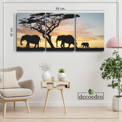 Cuadro Elefantes Savannah mod2 - comprar online