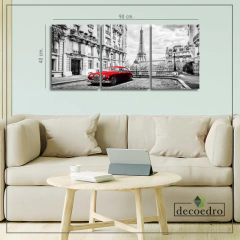 Cuadro Paris Auto Rojo - comprar online
