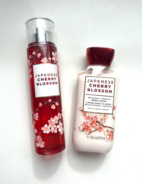Bath & Body Works Hidratante Corporal y Mist Fragrance Japanesse Cherry Blossom