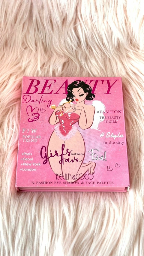 Paleta de sombras Importada Kevin & Coco 72 colores Darling