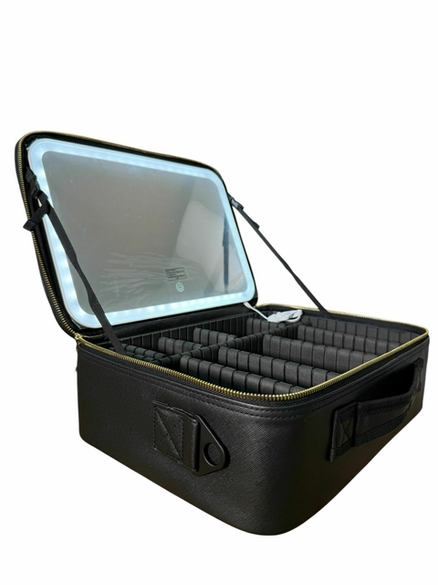 Maletín Profesional para Maquillaje con espejo y luz Led Grande