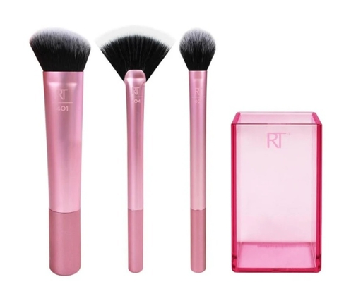 Brochas Contornos Sculpting Set Real Techniques Profesional Rosa