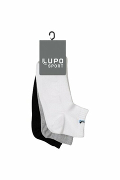 Kit Com 3 Pares Meia Cano Curto Adulto Walk Lupo