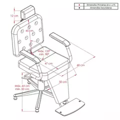 Cadeira Barber Boss Preto Olimpo Kixiki - Lugi Distribuidora
