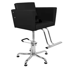 Cadeira Niágara Barbearia Infantil Preta Hidráulica - Kixiki