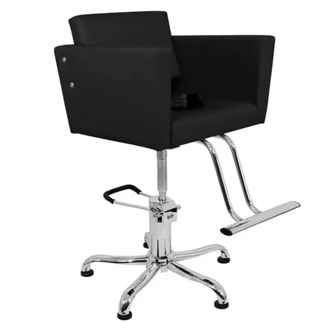 Cadeira Niágara Barbearia Infantil Preta Hidráulica - Kixiki