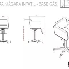 Cadeira Niágara Barbearia Infantil Preta Hidráulica - Kixiki - loja online